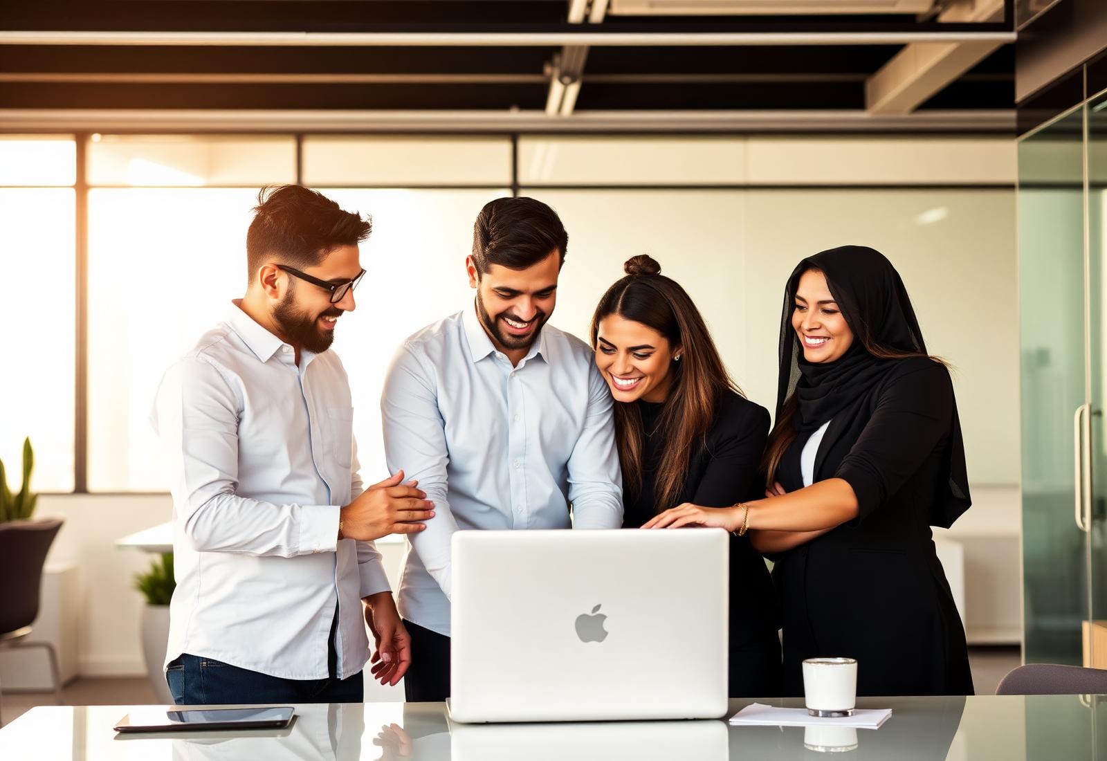 Team collaborating in a UAE office